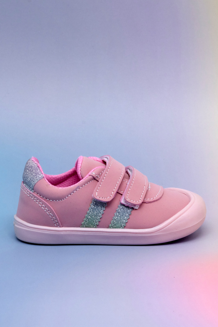 İlk Adım Cırtlı Snaker Çocuk Unisex Pembe Nubuk Sneaker TBARZ1110