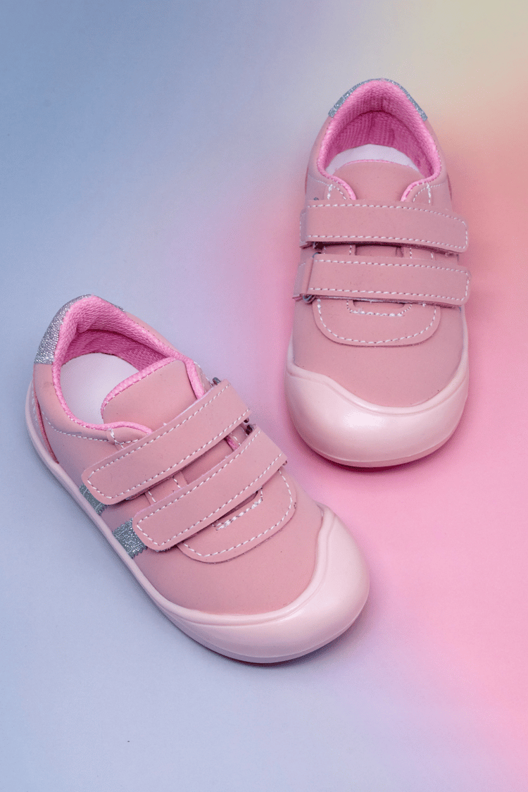 İlk Adım Cırtlı Snaker Çocuk Unisex Pembe Nubuk Sneaker TBARZ1110