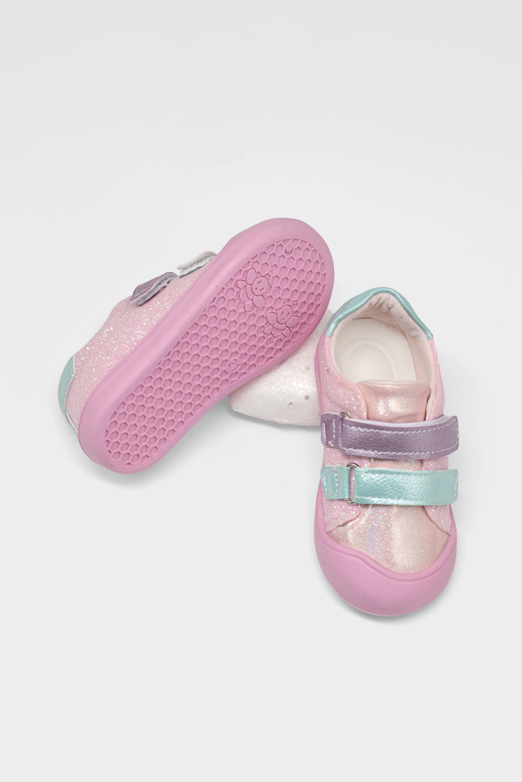 İlk Adım Taşlı Rahat Kalıp Sneaker Kız Çocuk Pembe Lila Sneaker TBARZ1095