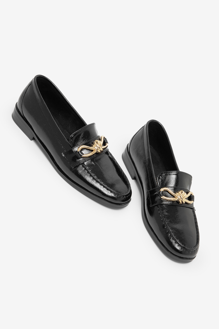 Kadın Klasik Loafer Toka Detayl Babet Günlük  Babet Kadın Siyah Babet TBOMRSR1030