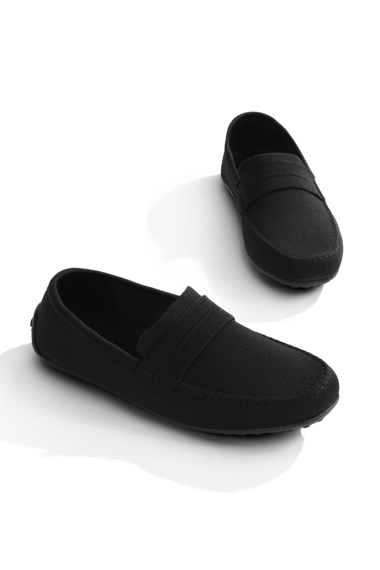 Klasik Bağcıksız Günlük Loafer Ayakkabı Erkek Siyah Ayakkabı TBROCK