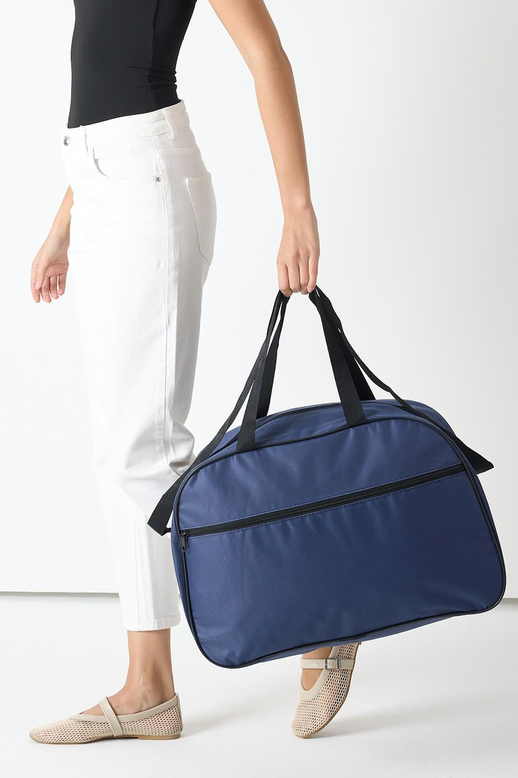 Önü Fermuarlı Unisex Lacivert Seyehat ve Spor Çantası TBPWCNT020