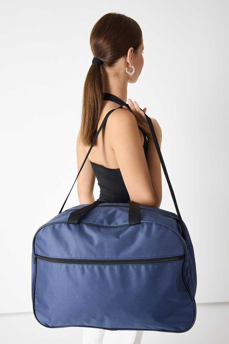 Önü Fermuarlı Unisex Lacivert Seyehat ve Spor Çantası TBPWCNT020