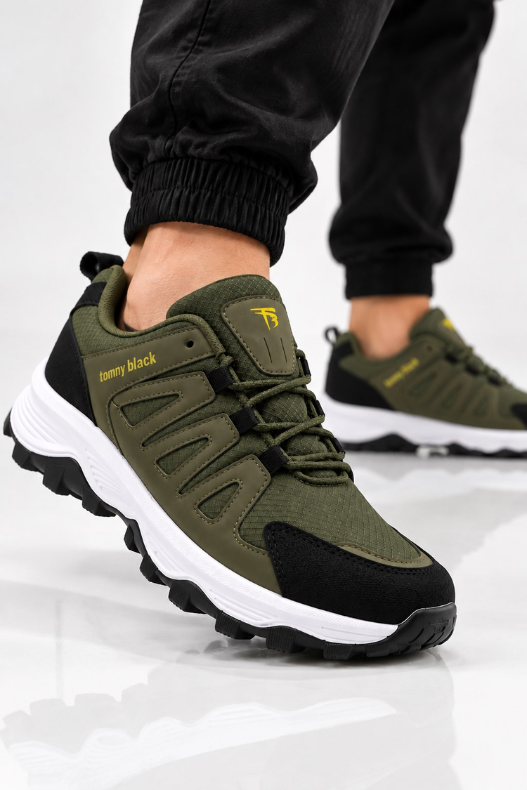 Rahat Kalıp Su Geçirmez Outdoor Ayakkabı Erkek Haki Ayakkabı TBOZCTRX