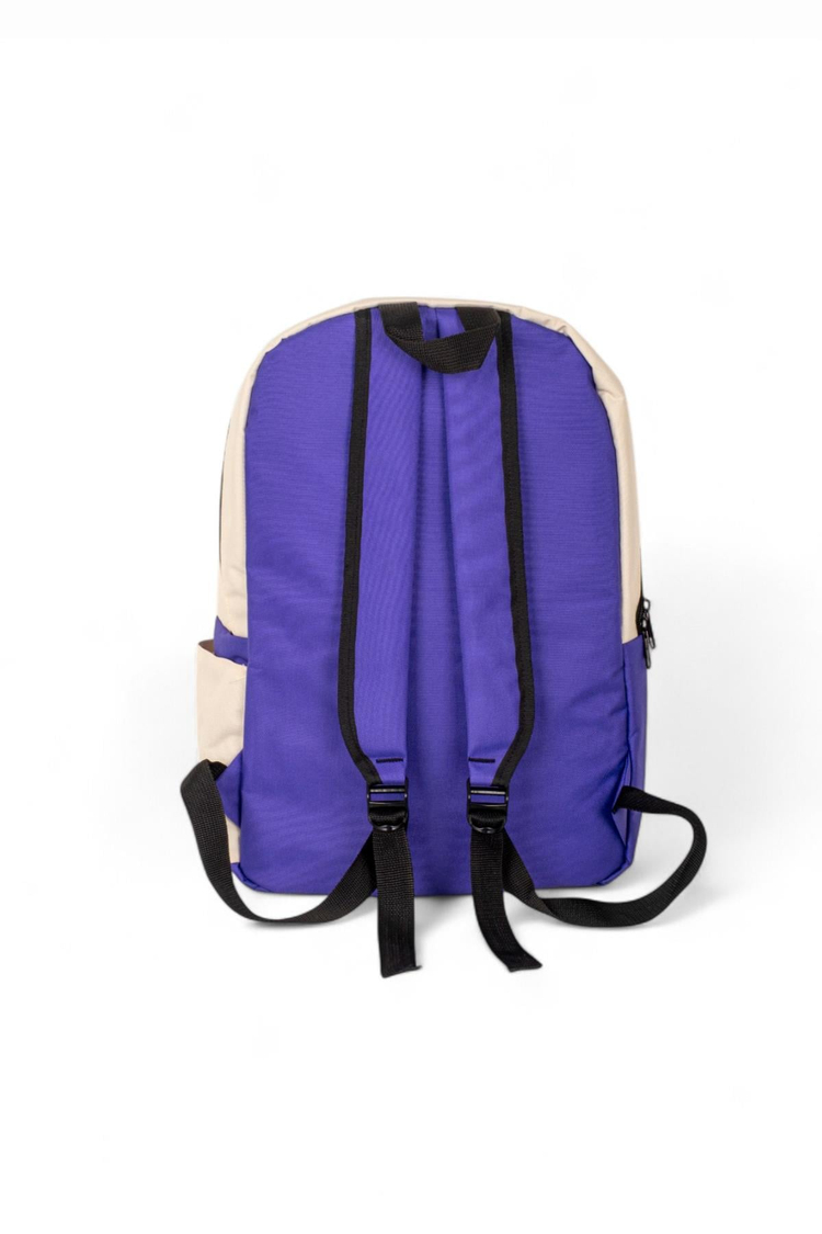 Sincap Baskılı Çocuk Unisex Krem Mor Sırt Çantası TBPWCNT015