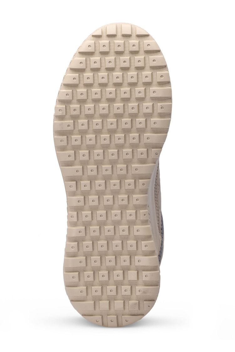 TERENTIY IN Erkek Bej Siyah Sneaker SA24OE073