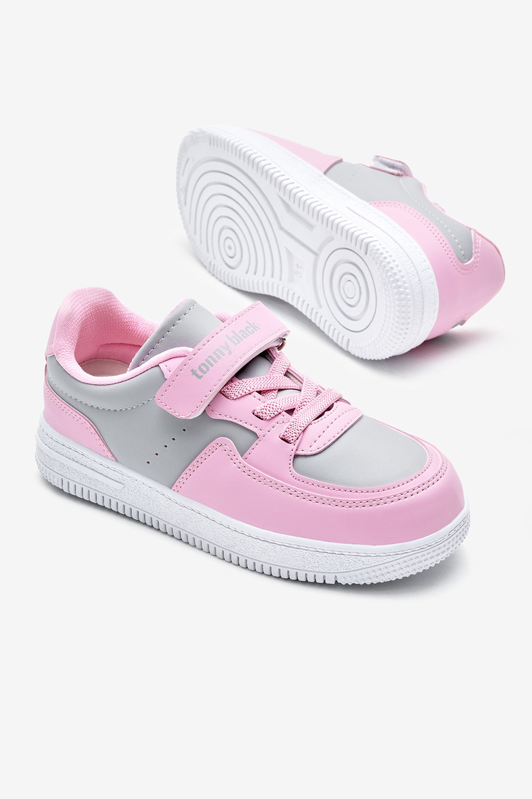 Termo Taban Cırtlı Lastik Bağcıklı Çocuk Unisex Buz Pembe Spor Ayakkabı TBTMKD030