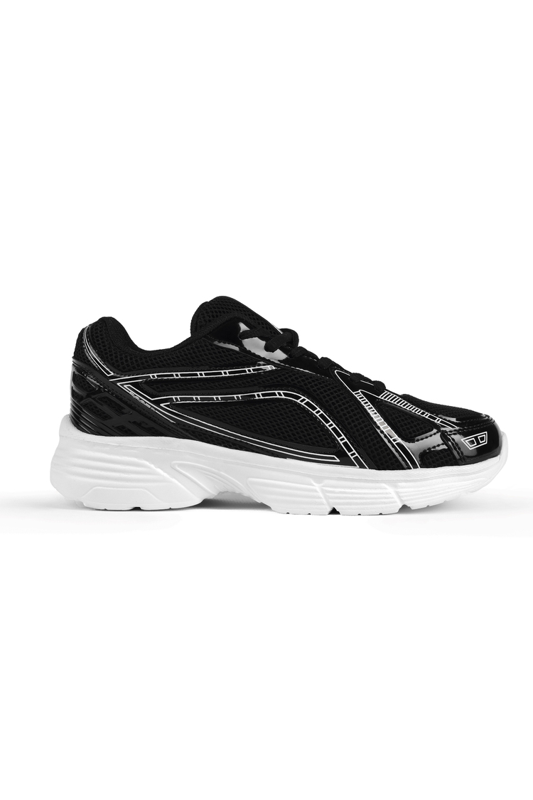 Termo Taban Konforlu Bağcıklı Sneaker Kadın Siyah Rugan Sneaker TBTÖZF005