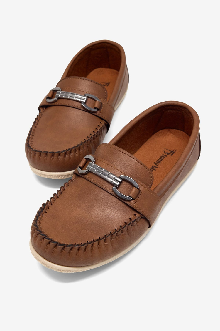 Termo Taban Metal Tokalı Loafer Erkek Çocuk Taba Loafer TBAYZ025