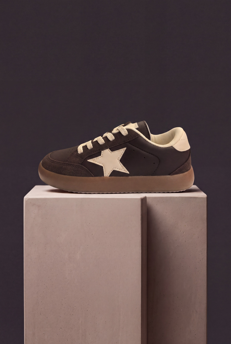 Termo Taban Rahat Kalıp Bağcıklı Sneaker Unisex Kahve Bej Sneaker TBZER090-1A