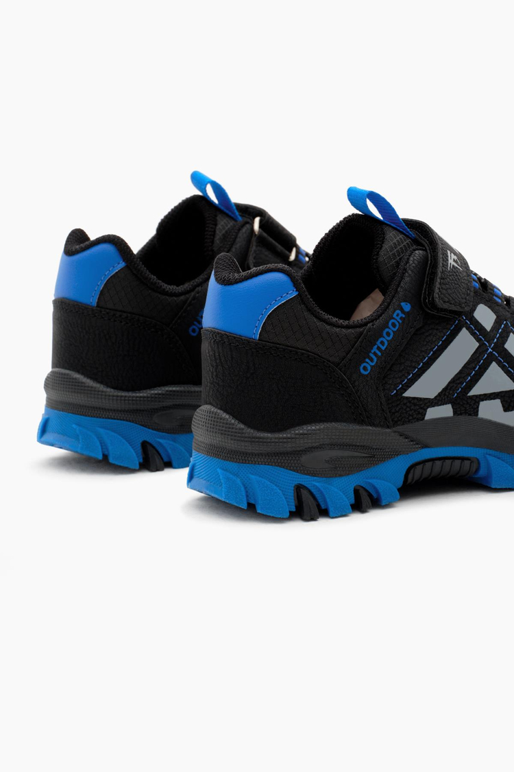 Termo Taban Su İtici Kumaş Cırtlı Çocuk Unisex Siyah Sax Trekking Ayakkabı TBTMKD025