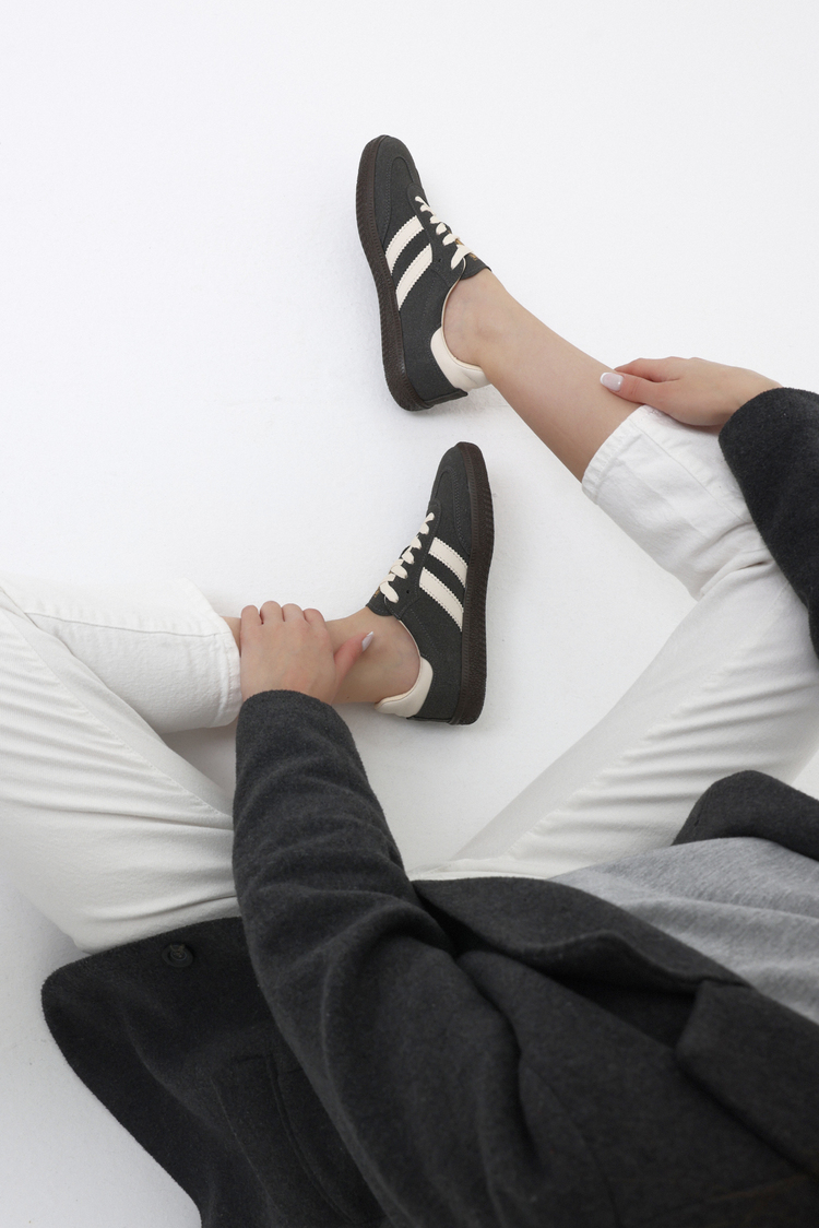 Termo Taban Yanı Şeritli Bağcıklı Unisex Füme Spor Ayakkabı TBZER020