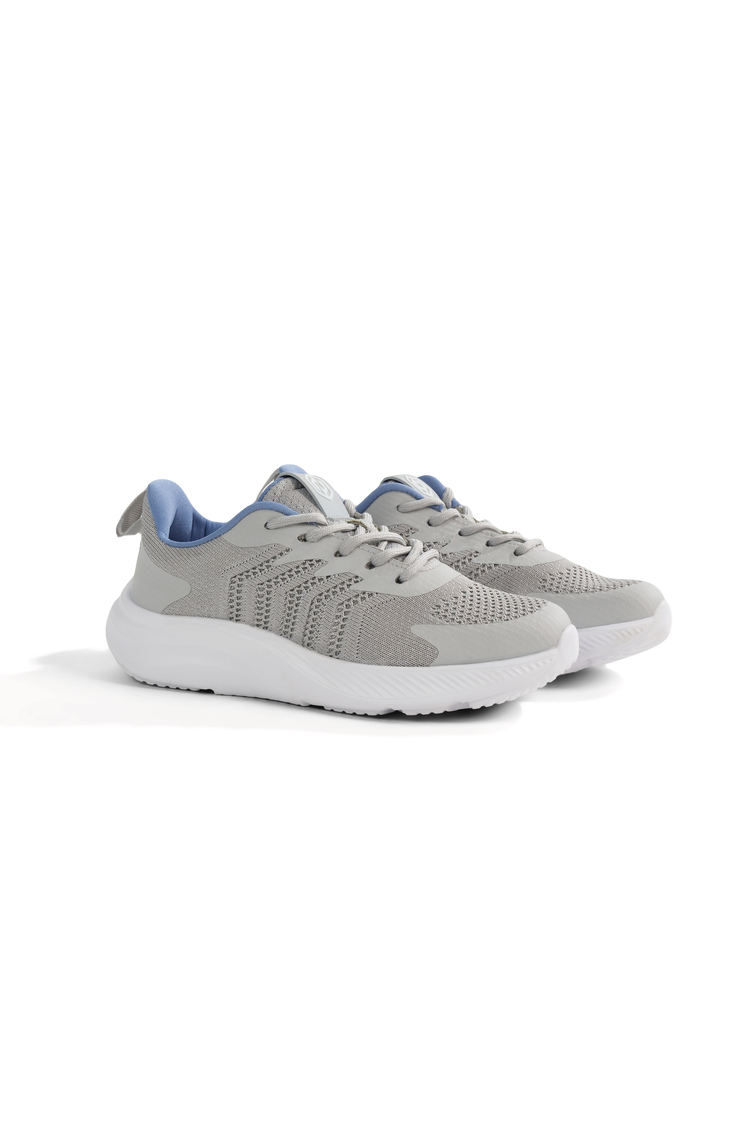 Triko Bağcıklı Sneaker Kadın Gri Sneaker TBDLY