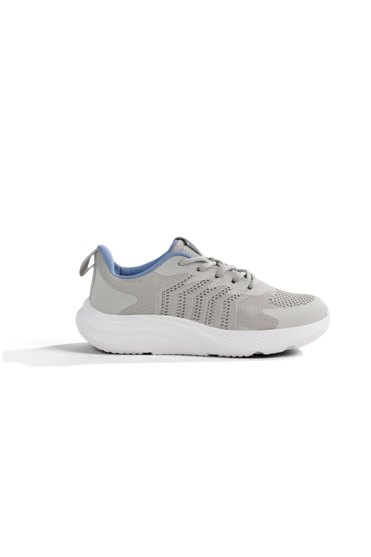 Triko Bağcıklı Sneaker Kadın Gri Sneaker TBDLY