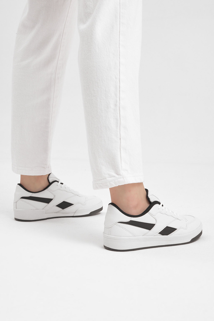 Unisex Beyaz Siyah  TBA108