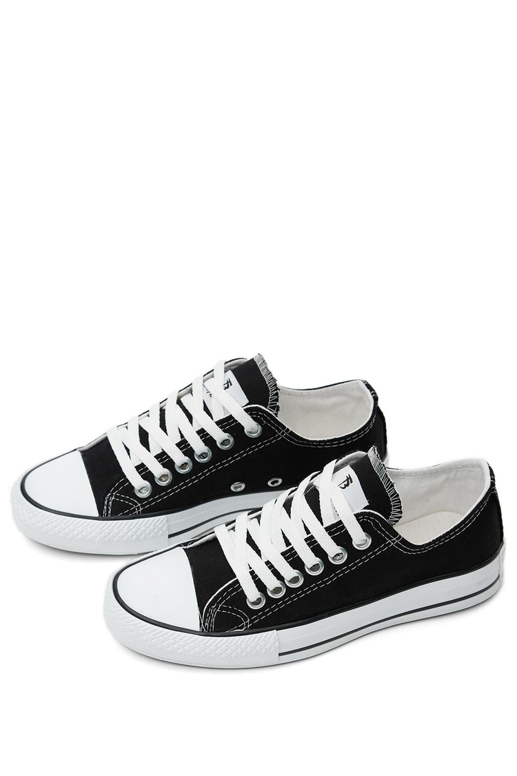 Unisex Siyah Rahat Kalıp Sneaker Ayakkabı
