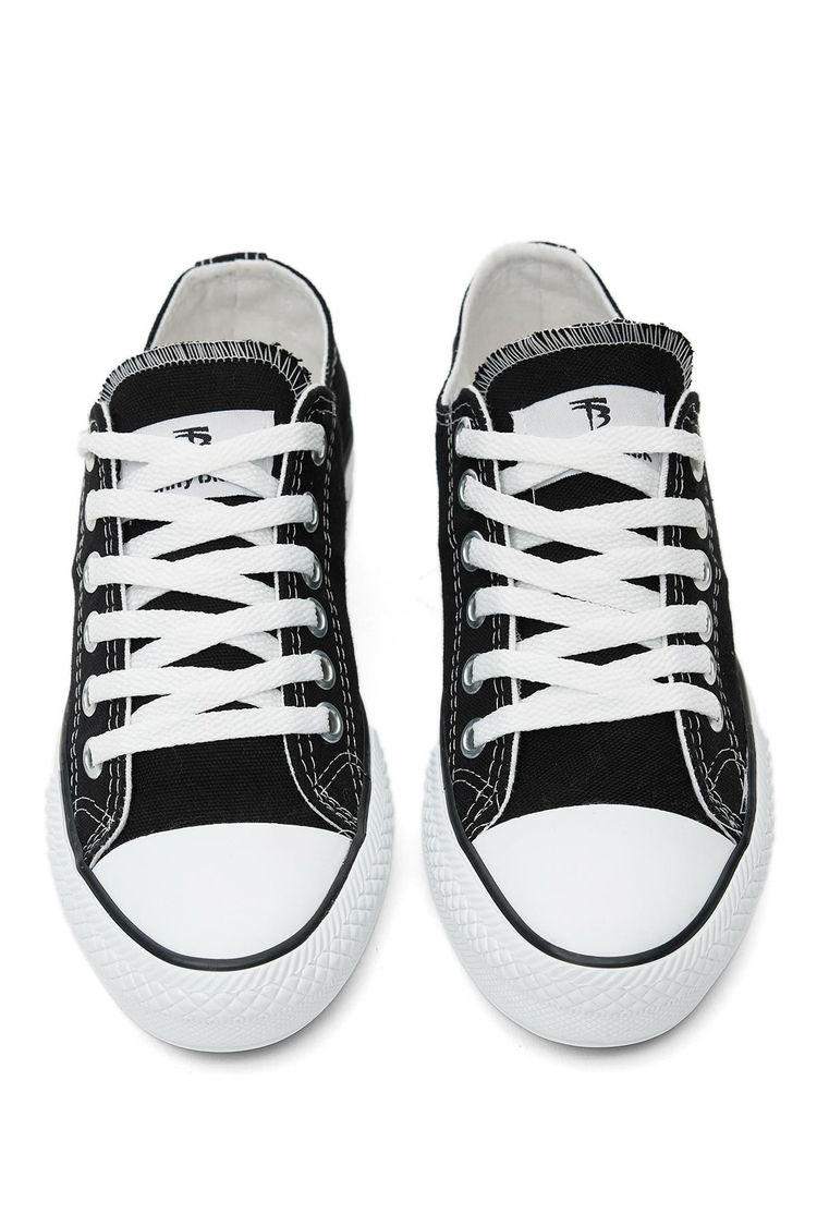 Unisex Siyah Rahat Kalıp Sneaker Ayakkabı