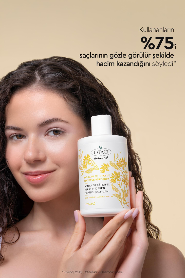  Botanics + Dolgunluk & Hacim Veren Bakım - Arnika ve Bitkisel Keratin İçeren Bitkisel Şampuan