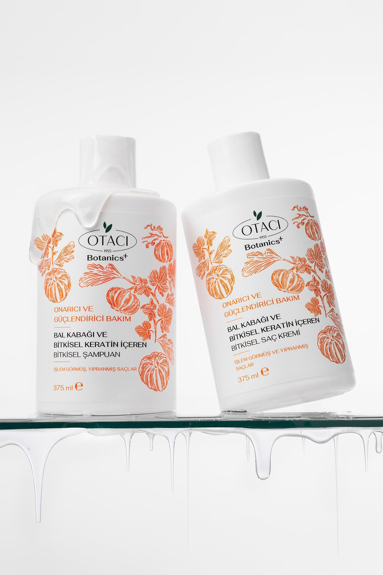  Botanics + Onarıcı & Güçlendirici Bakım - Balkabağı ve Bitkisel Keratin İçeren Bitkisel Saç Kremi