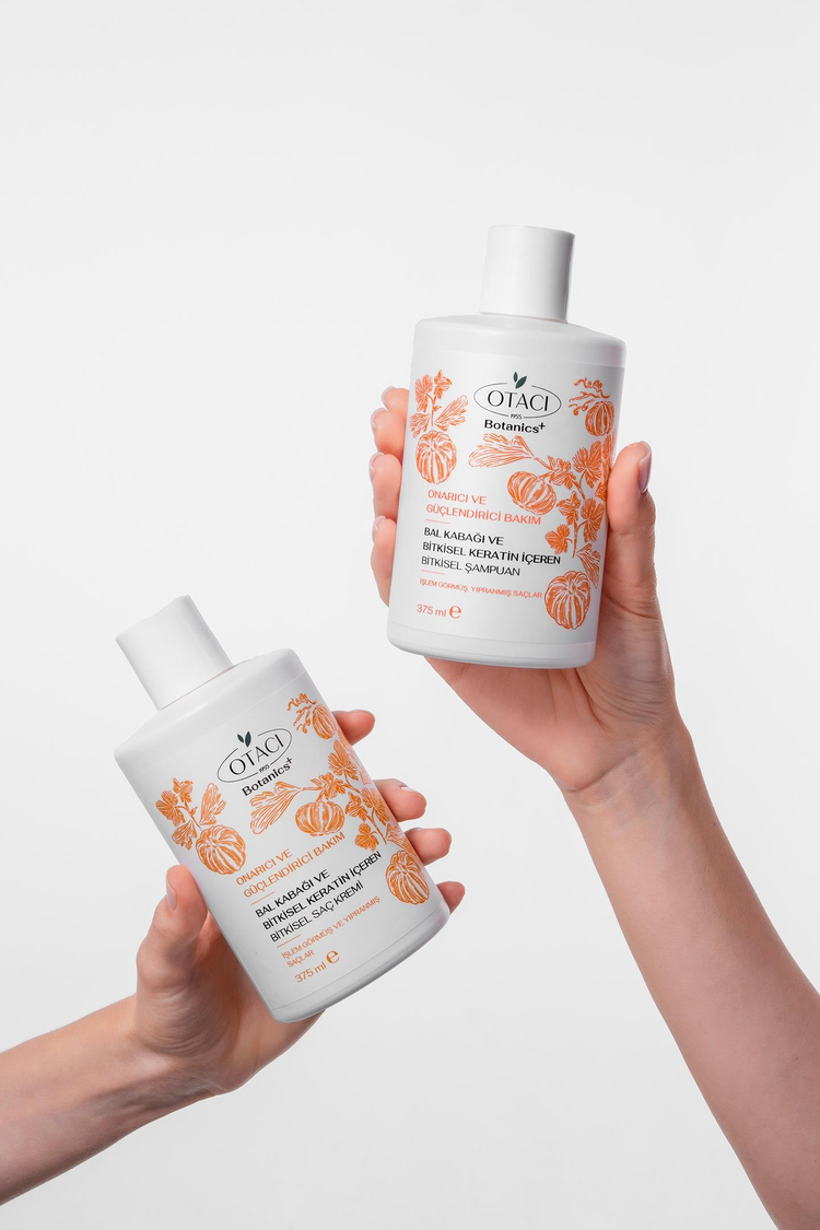  Botanics + Onarıcı & Güçlendirici Bakım - Balkabağı ve Bitkisel Keratin İçeren Bitkisel Saç Kremi