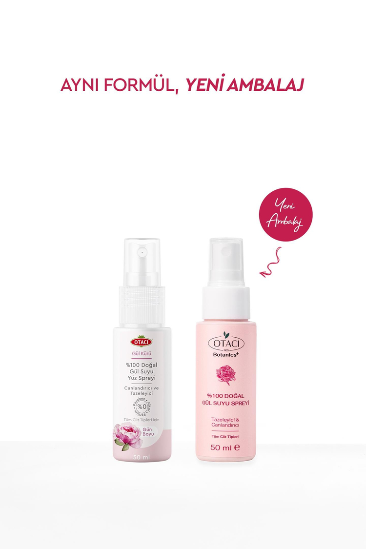 %100  Doğal Gül Suyu Spreyi
