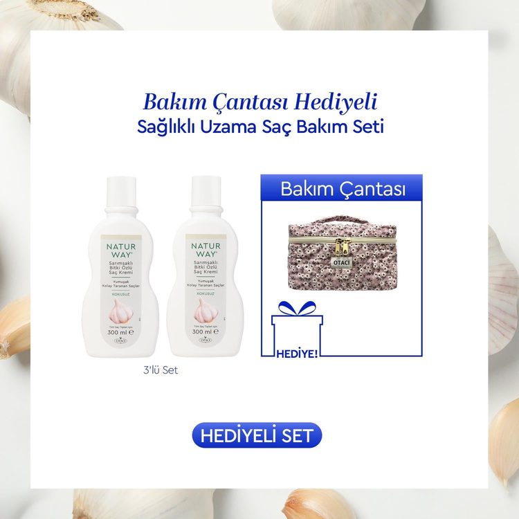Bakım Çantası Hediyeli Sağlıklı Uzama Saç Bakım Seti