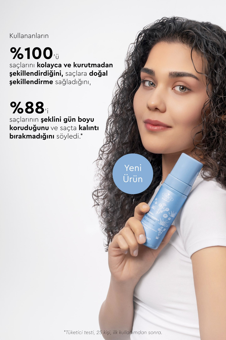 Botanics+ Bitkisel Saç Şekillendirici Saç Köpüğü Orta-Sert Tutuş