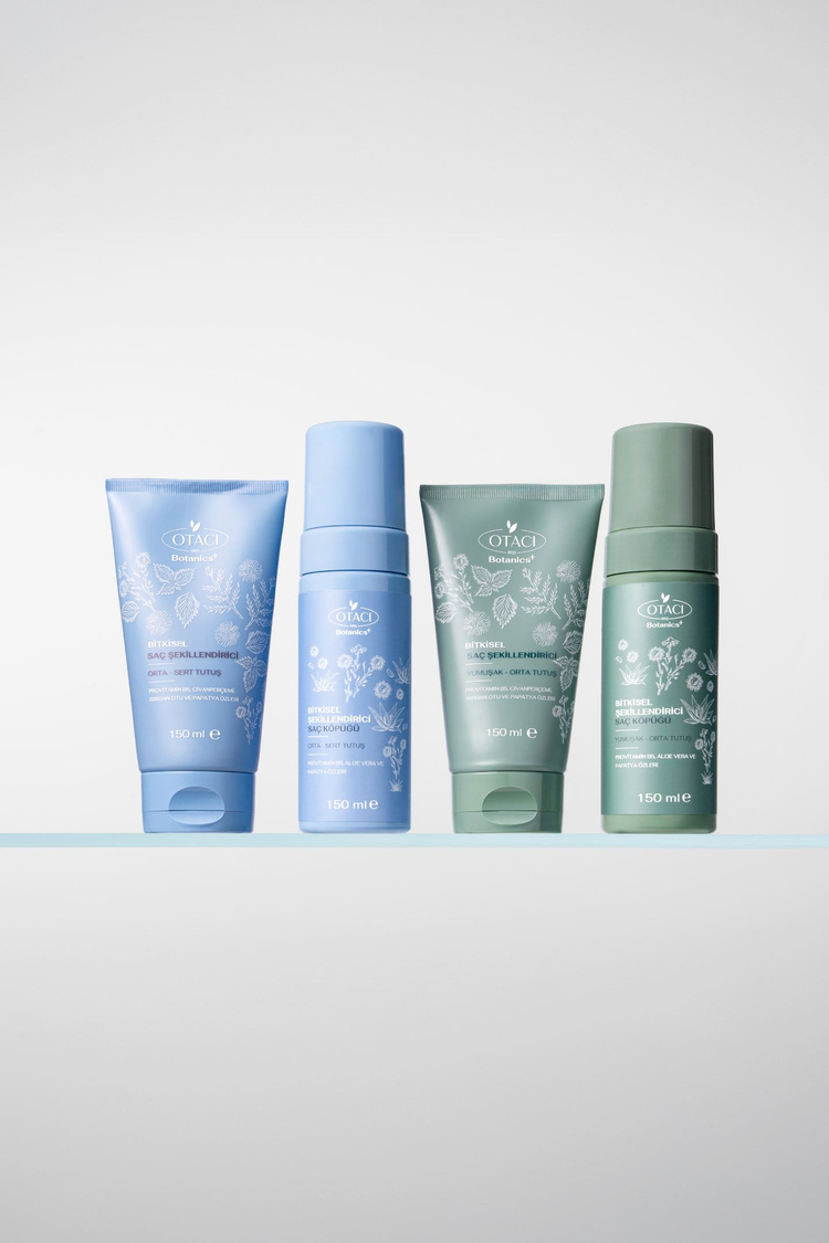 Botanics+ Bitkisel Saç Şekillendirici Saç Köpüğü Yumuşak-Orta Tutuş