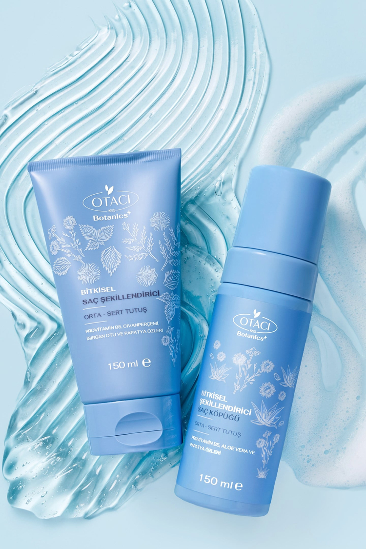 Botanics+ Bitkisel Saç Şekillendirici Saç Köpüğü Orta-Sert Tutuş