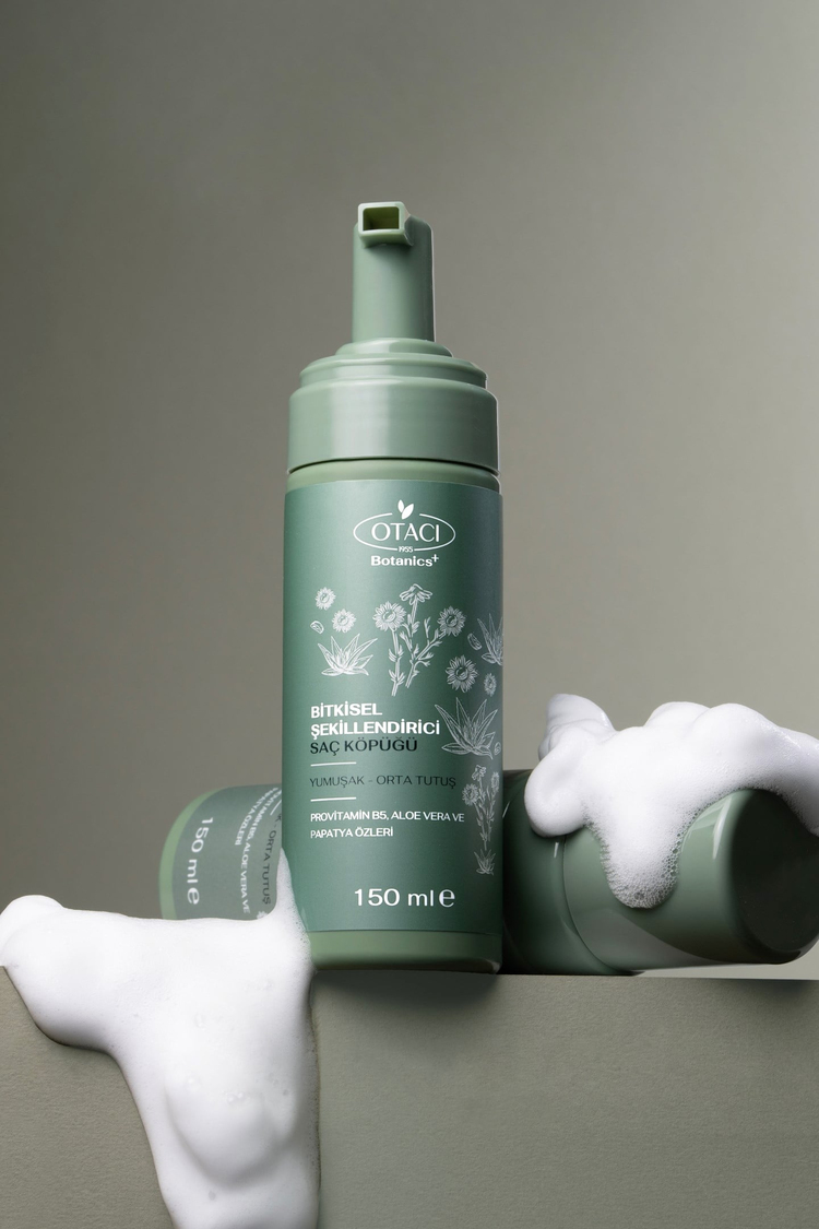 Botanics+ Bitkisel Saç Şekillendirici Saç Köpüğü Yumuşak-Orta Tutuş