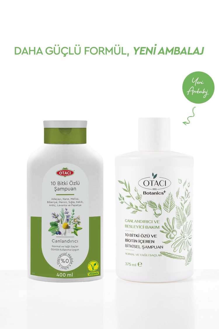CANLANDIRICI & BESLEYICI BAKIM - 10 BITKI ÖZÜ VE BIOTIN IÇEREN BITKISEL SAMPUAN