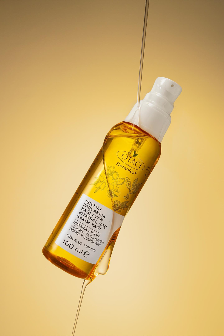 Botanics+ Işıltılı Parlaklık Sağlayan Bitkisel Saç Bakım Yağı 