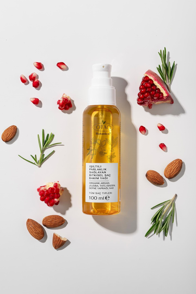 Botanics+ Işıltılı Parlaklık Sağlayan Bitkisel Saç Bakım Yağı 