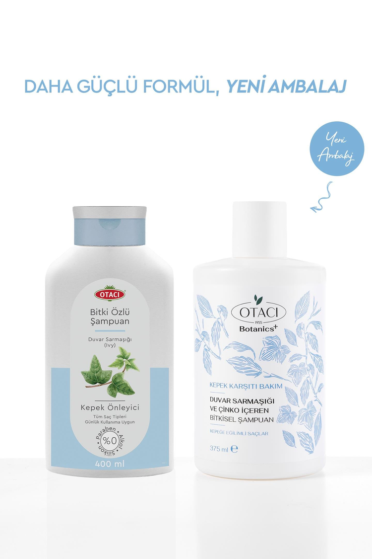 Botanics + Kepek Karşıtı Bakım - Duvar Sarmaşığı ve Çinko İçeren Bitkisel Şampuan
