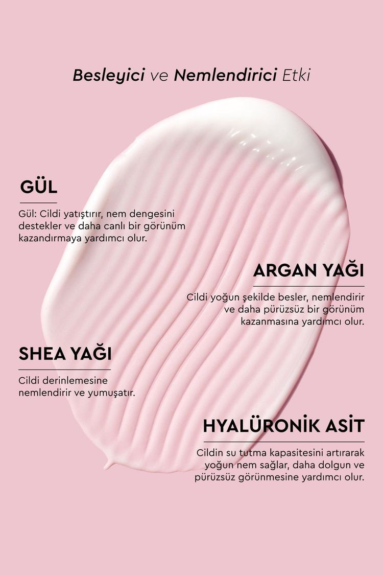 Botanics+ NemlendiriciI El ve Vücut Bakım Kremi - Gül Özleri ve Hyalüronik Asit