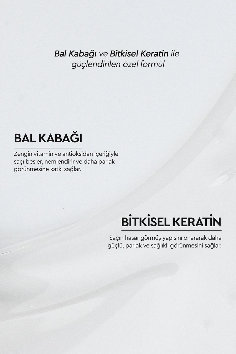 ONARICI & GÜÇLENDIRICI BAKIM - BALKABAGI VE BITKISEL KERATIN IÇEREN BITKISEL SAMPUAN