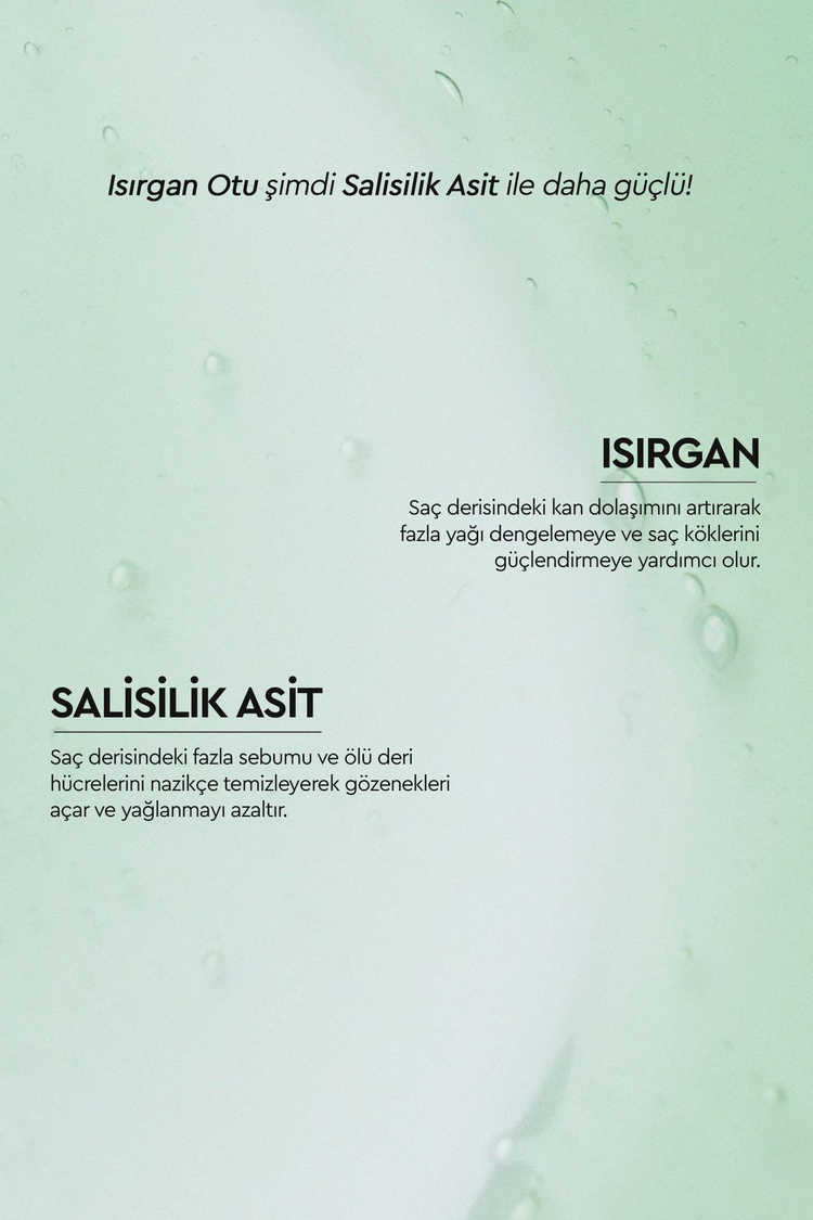 Botanics + Yağlanma Karşıtı Bakım - Isırgan Otu ve Salisilik Asit İçeren Bitkisel Şampuan