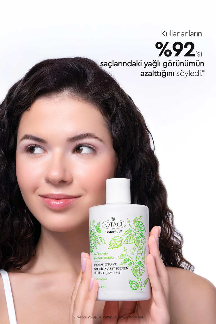 Botanics + Yağlanma Karşıtı Bakım - Isırgan Otu ve Salisilik Asit İçeren Bitkisel Şampuan