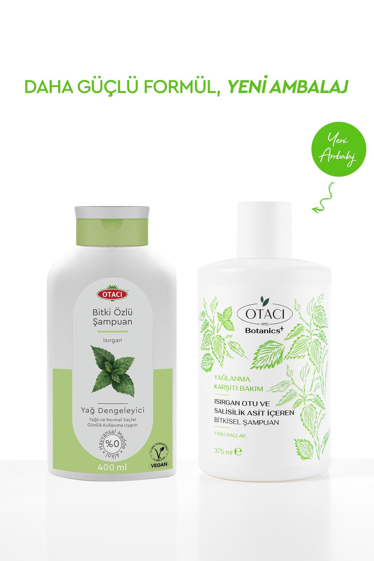 Botanics + Yağlanma Karşıtı Bakım - Isırgan Otu ve Salisilik Asit İçeren Bitkisel Şampuan