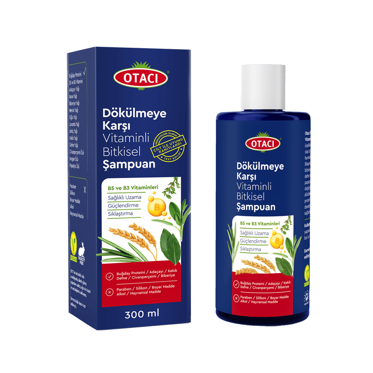 Dökülmeye Karşı Vitaminli Bitkisel Şampuan