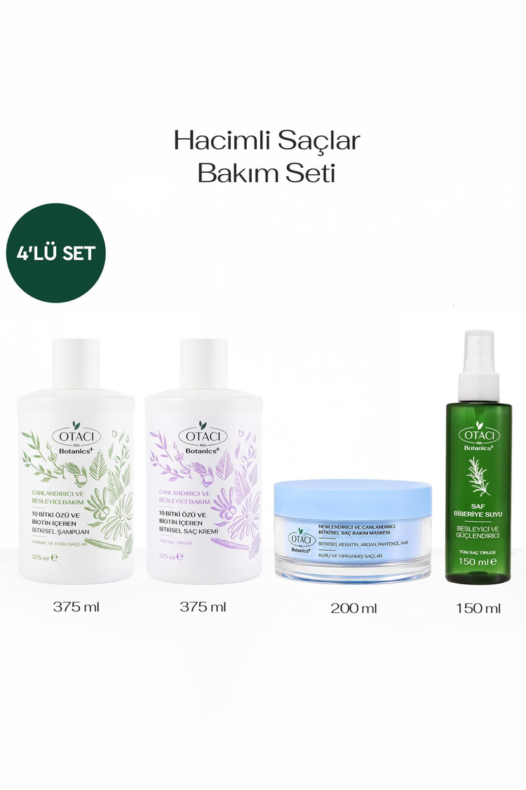 Hacimli Saçlar Bakım Seti