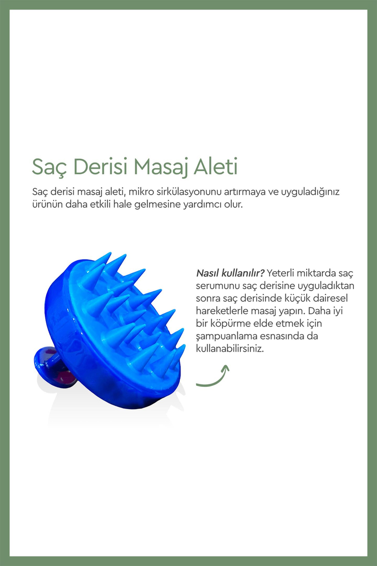 Saç Masaj Tarağı Hediyeli Bitkisel Şekillendirici Seti