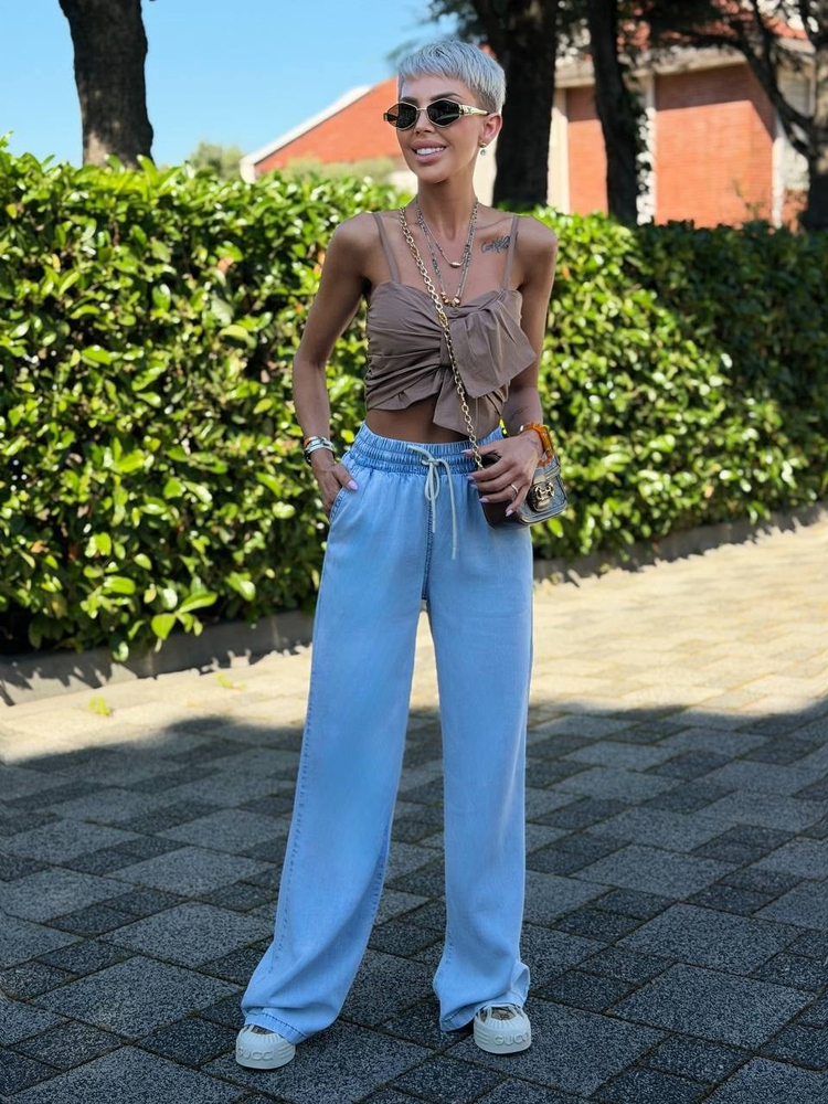 AÇIK MAVİ S.STUDIO PREMIUM TENCEL PANTOLON