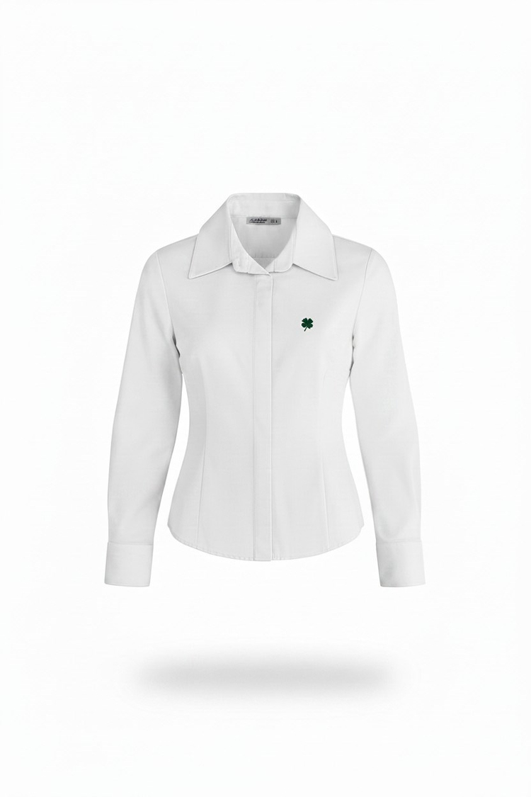 NAKIŞLI SLIM FIT GÖMLEK BEYAZ