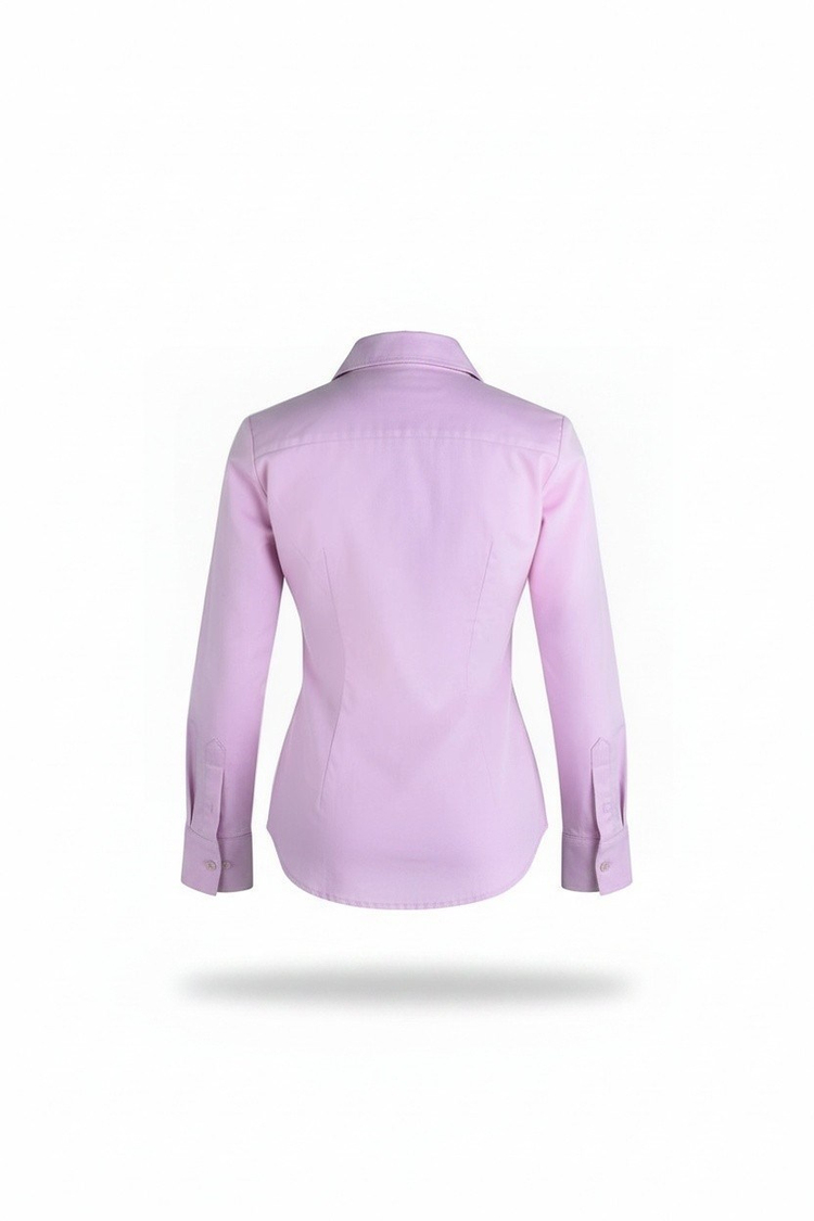 NAKIŞLI SLIM FIT GÖMLEK PEMBE
