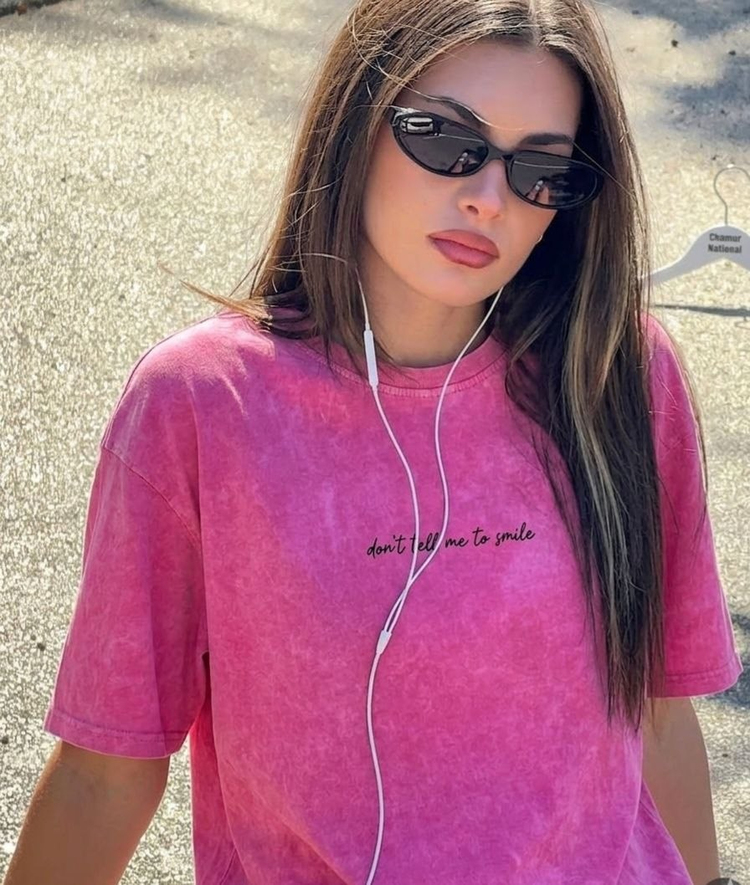 PEMBE DONT TELL ME BASKILI OVERSIZE TSHIRT