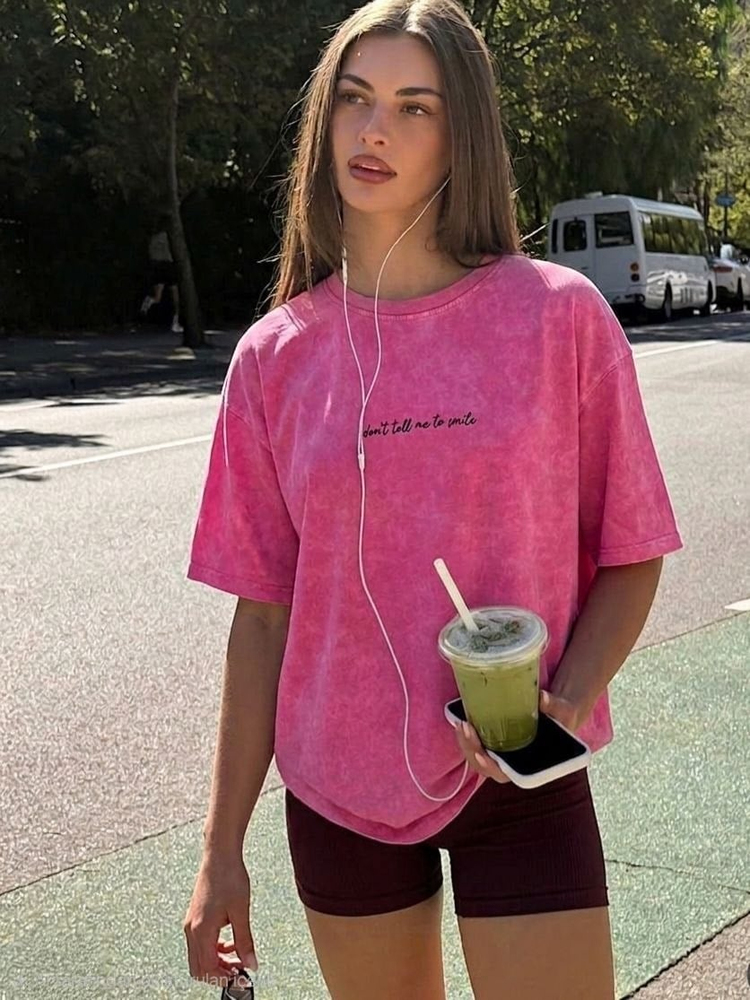 PEMBE DONT TELL ME BASKILI OVERSIZE TSHIRT