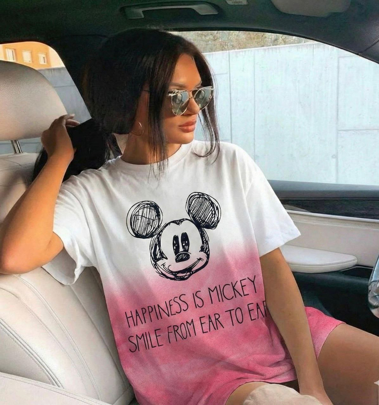 PEMBE HAPPINESS MICKEY BASKILI TSHIRT 