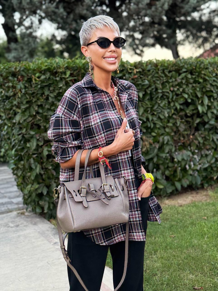 BLACK PLAID PATTERN SHIRT