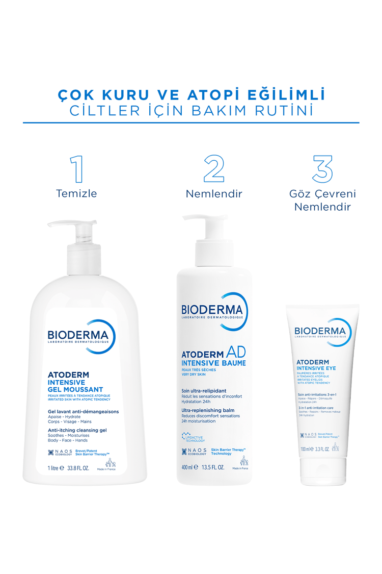 Atoderm AD Intensive Balm Atopik Cilt Kaşıntı Karşıtı Nemlendirici Krem 400 ml